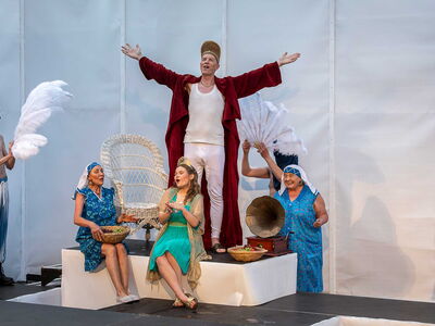 Szenenbild aus "Odysee" beim Sommertheater Eisenach